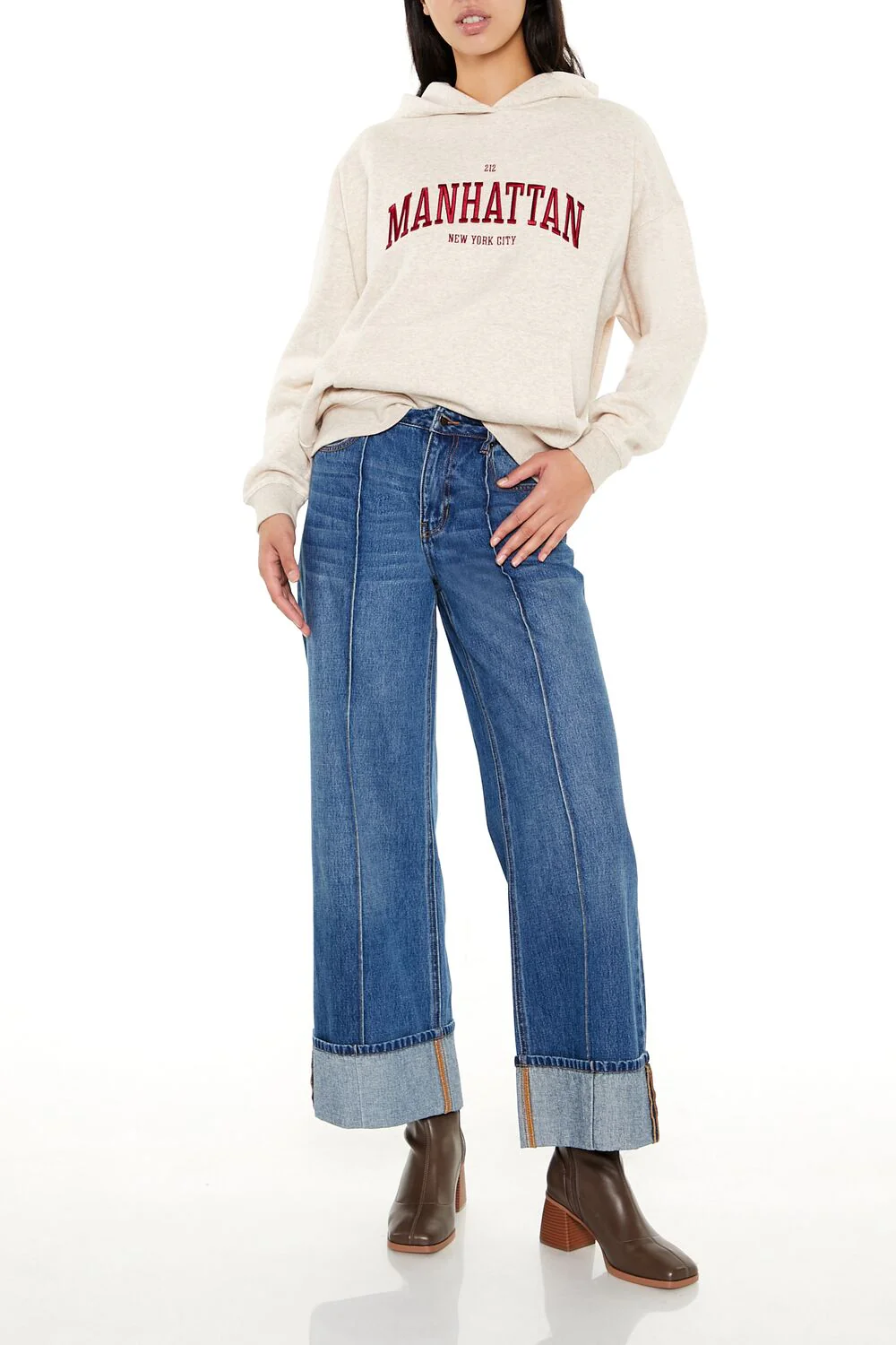 Embroidered Manhattan Hoodie - Image 2