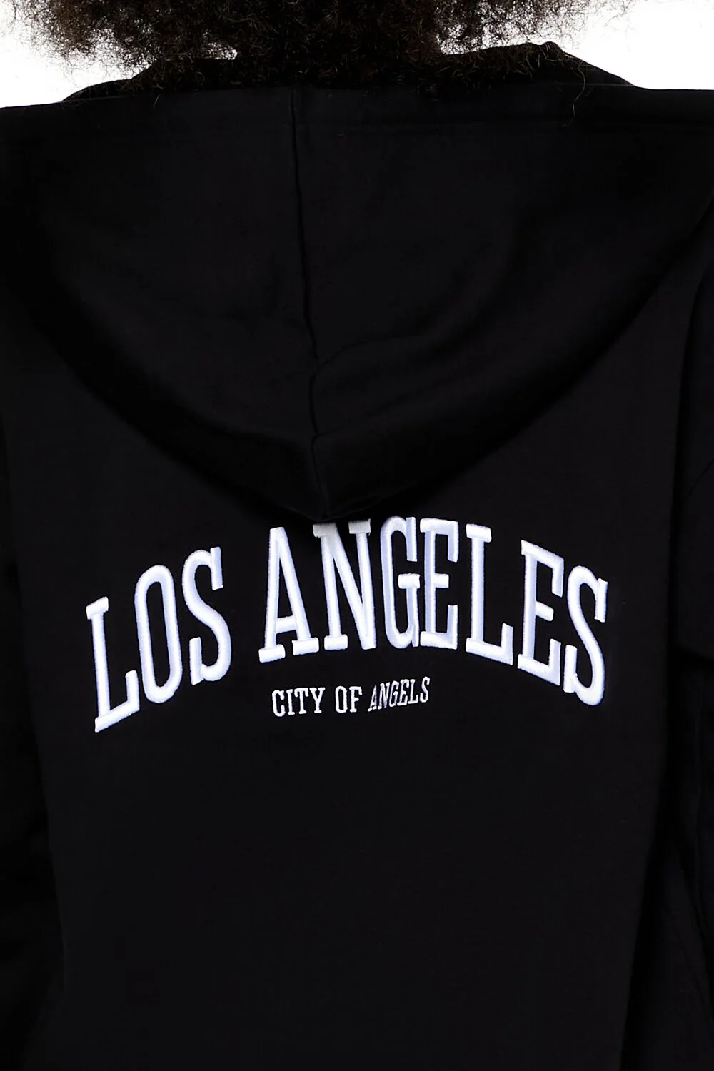 Embroidered Los Angeles Zip-Up Hoodie - Image 6