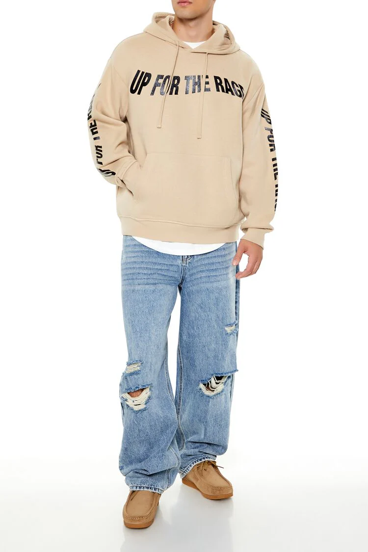 Up For The Rage Glitter Graphic Hoodie - Image 2