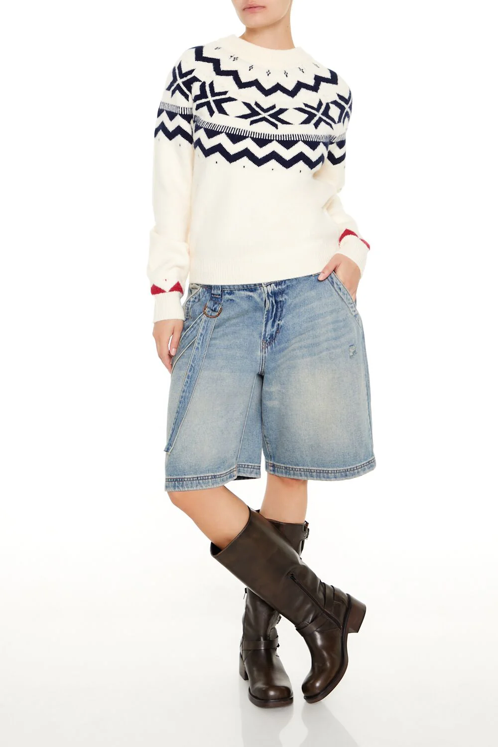 Geo Print Sweater - Image 2