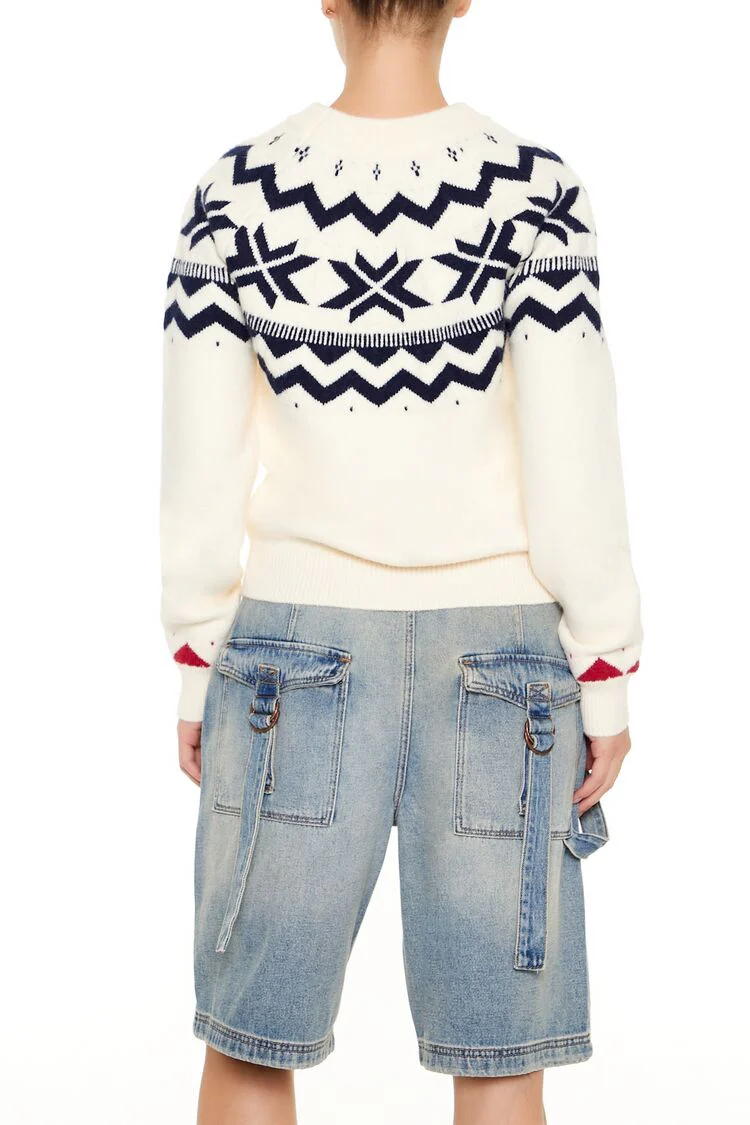 Geo Print Sweater - Image 5