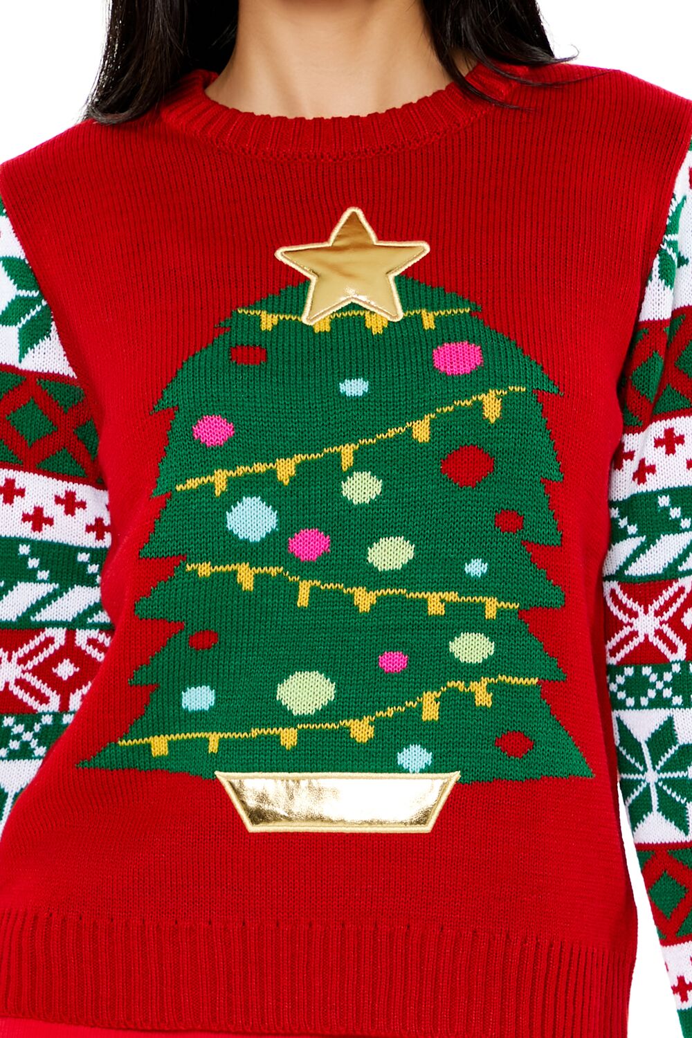 Fair Isle Christmas Tree Sweater - Image 3
