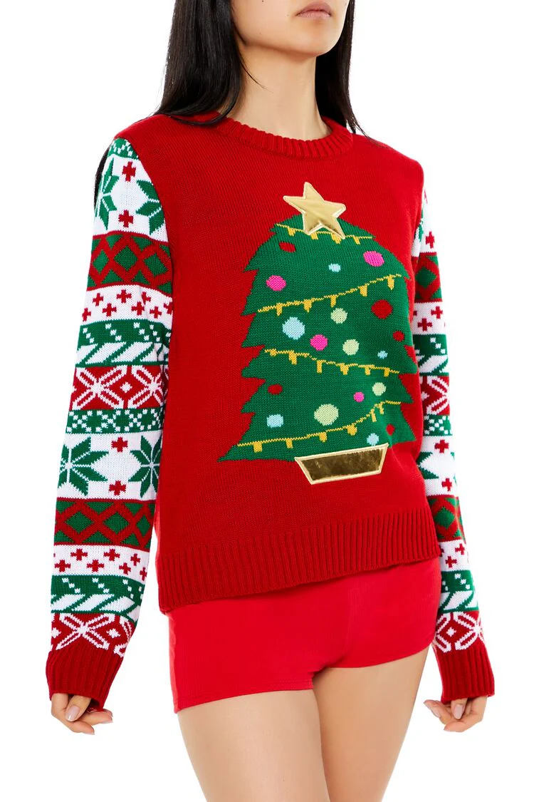 Fair Isle Christmas Tree Sweater - Image 4