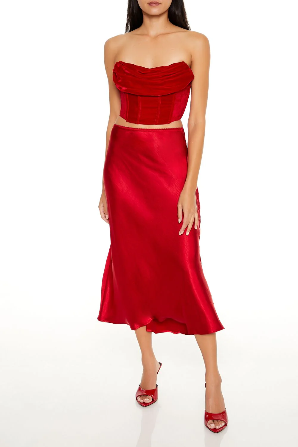 Cowl Corset Tube Top - Image 2