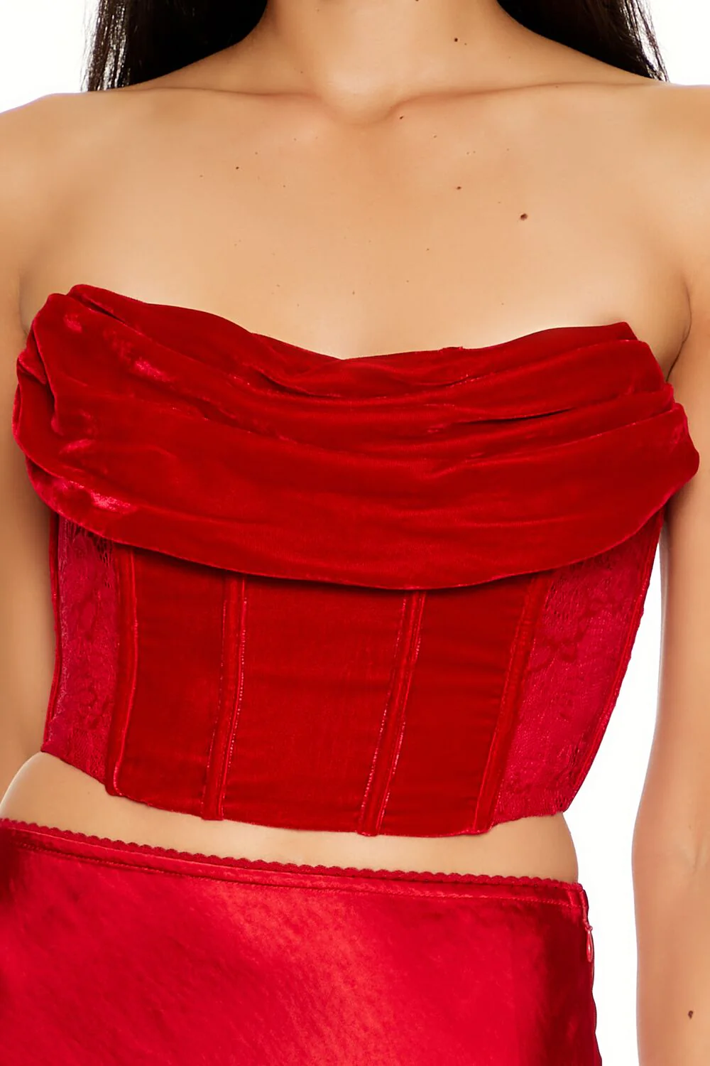 Cowl Corset Tube Top - Image 3