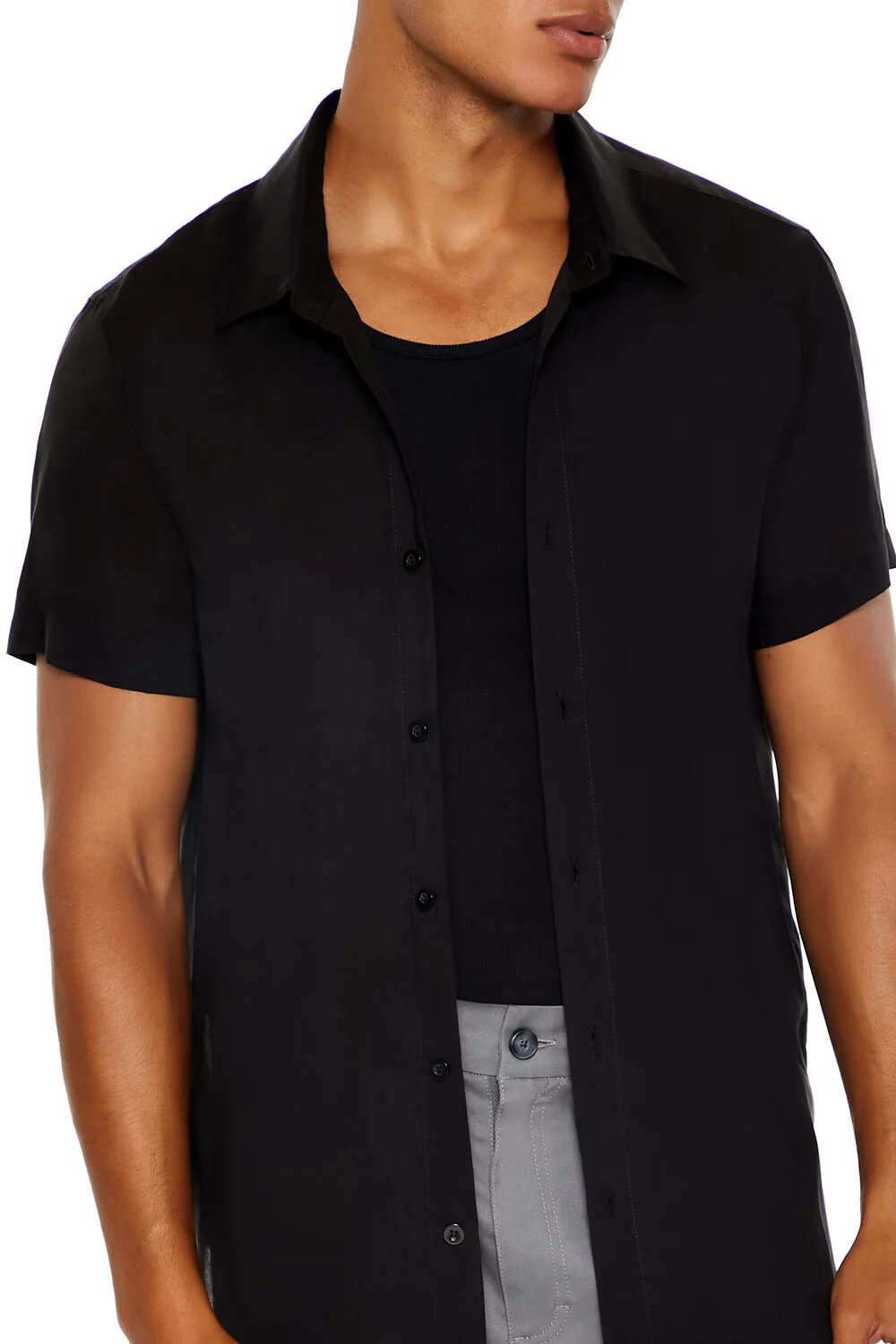 Dolphin-Hem Short-Sleeve Shirt - Image 3