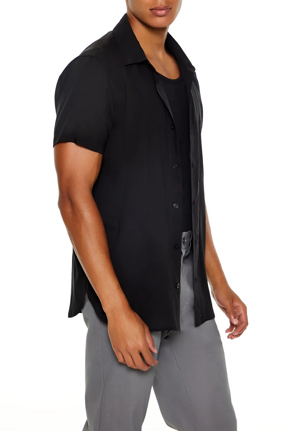 Dolphin-Hem Short-Sleeve Shirt - Image 4