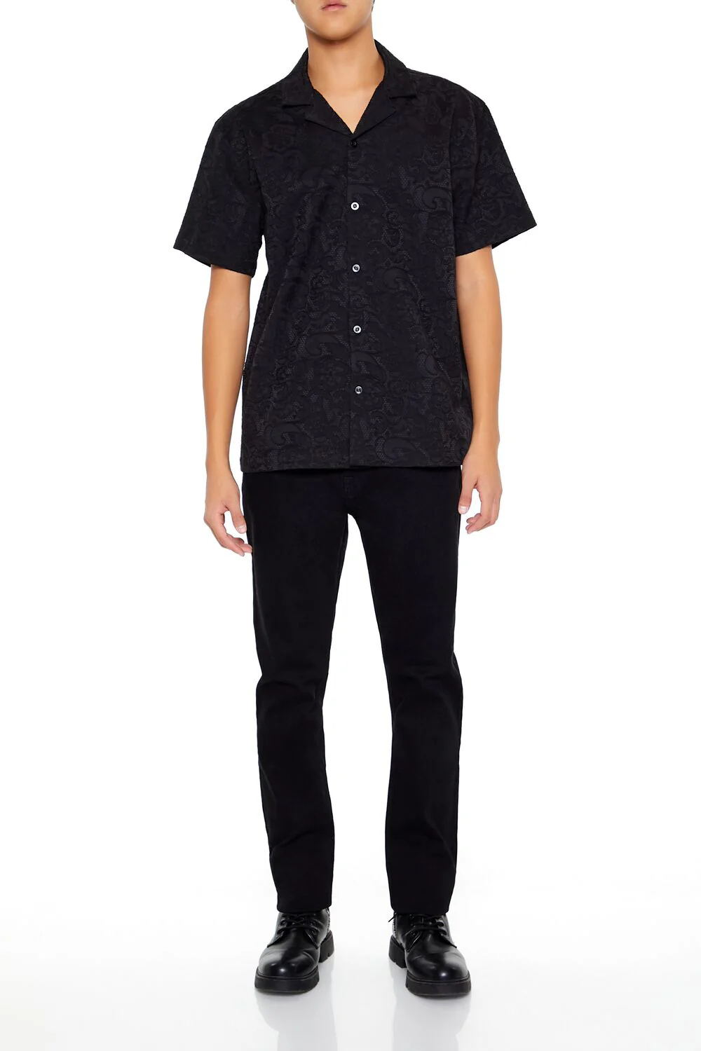 Textured Floral Lace Shirt - Image 2