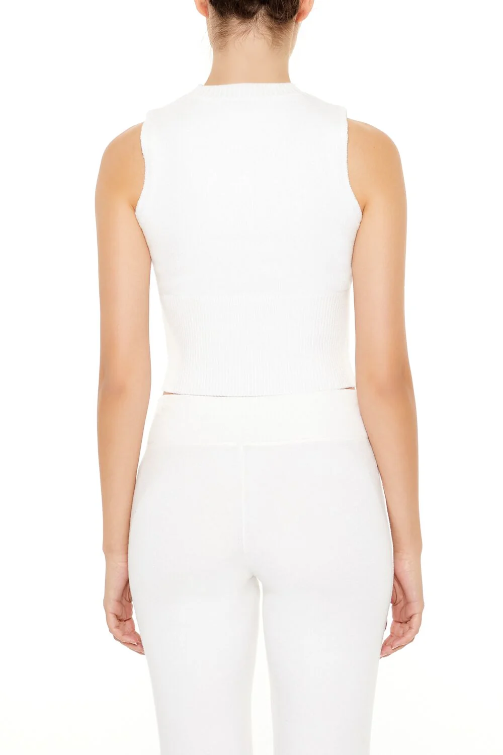 Sweater-Knit Bow Crop Top - Image 5