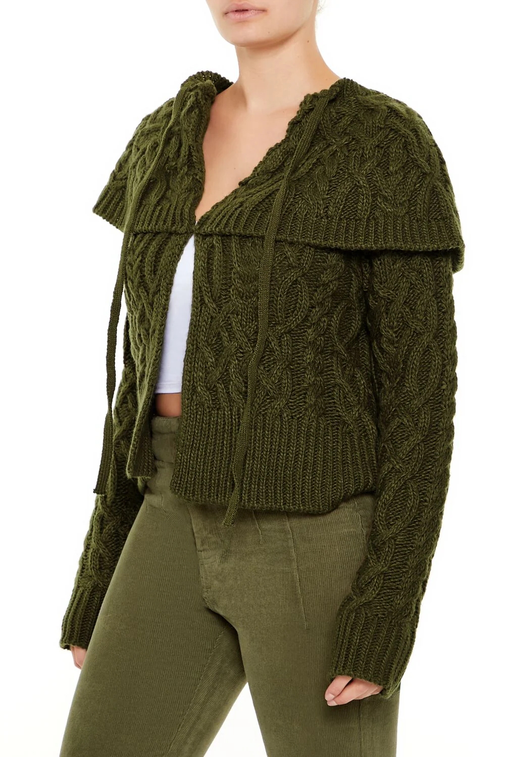 Foldover Cardigan Sweater - Image 4