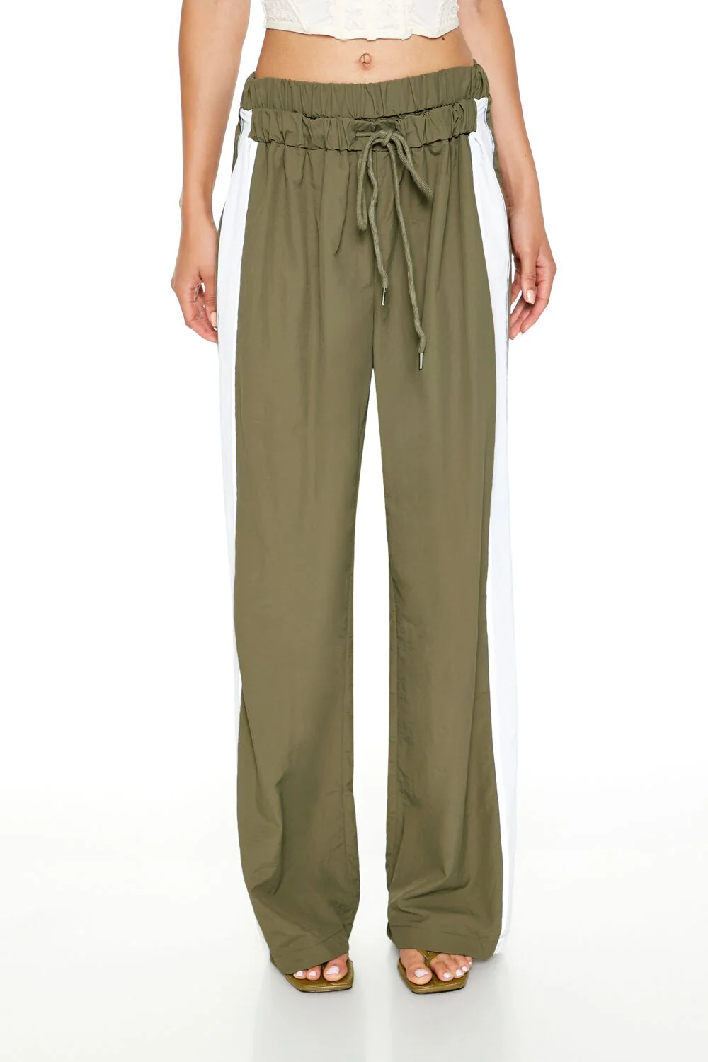 Striped Wide-Leg Pants - Image 2