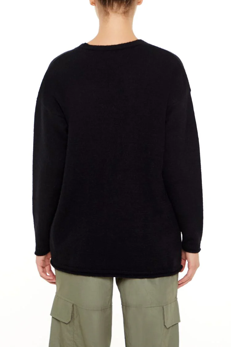 Split-Hem Cardigan Sweater - Image 5