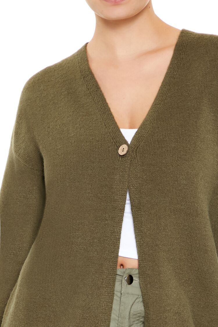 Split-Hem Cardigan Sweater - Image 8