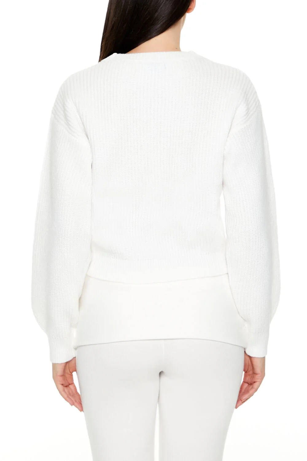 Cropped Drop-Sleeve Sweater - Image 5