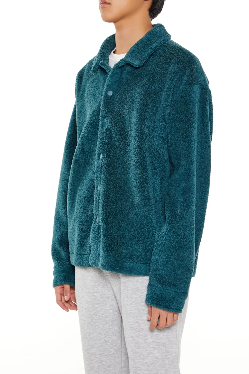 Plush Drop-Sleeve Shacket - Image 9