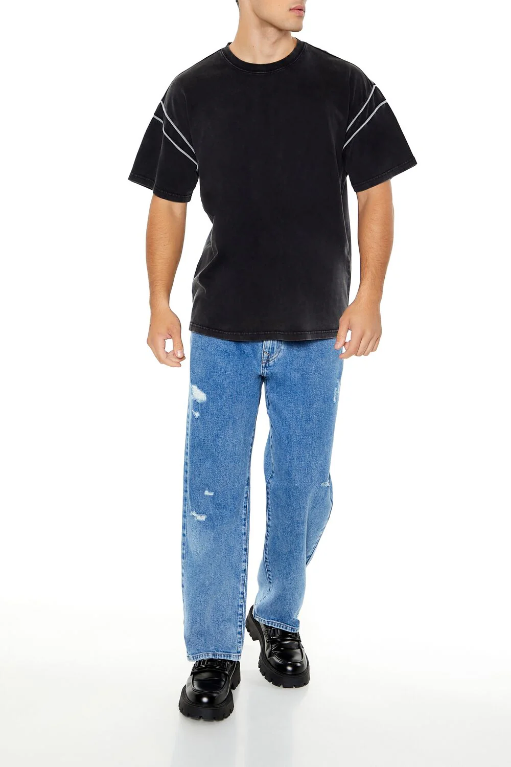 Two-Tone Mineral Wash Tee - Image 2