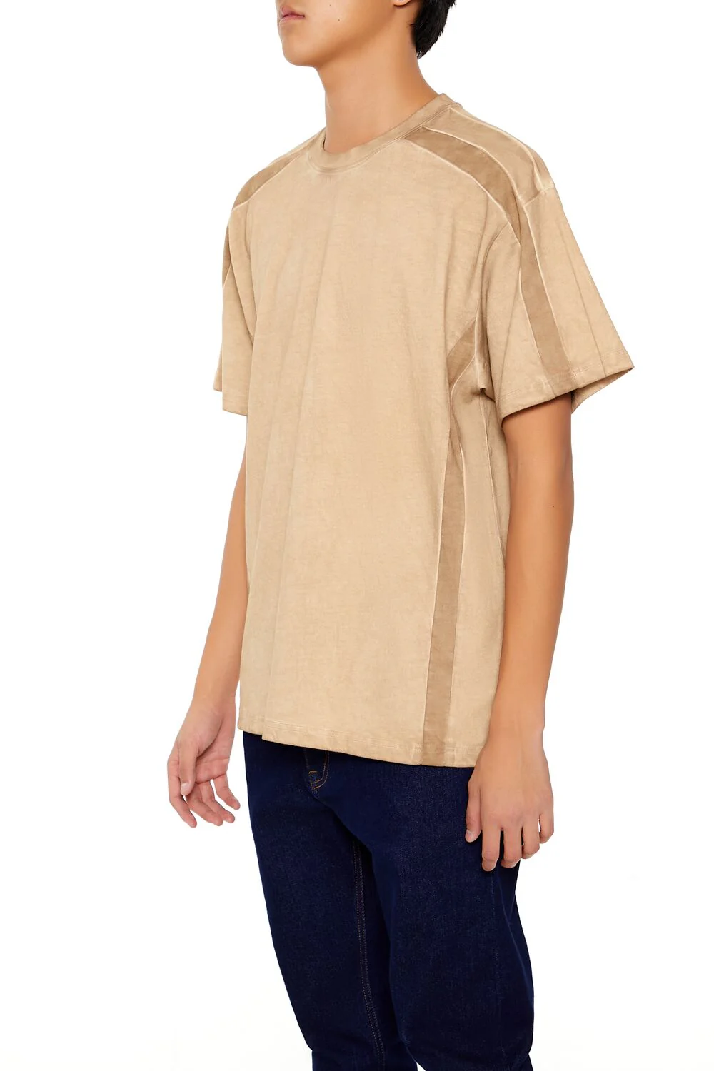 Washed Shoulder-Panel Tee - Image 4
