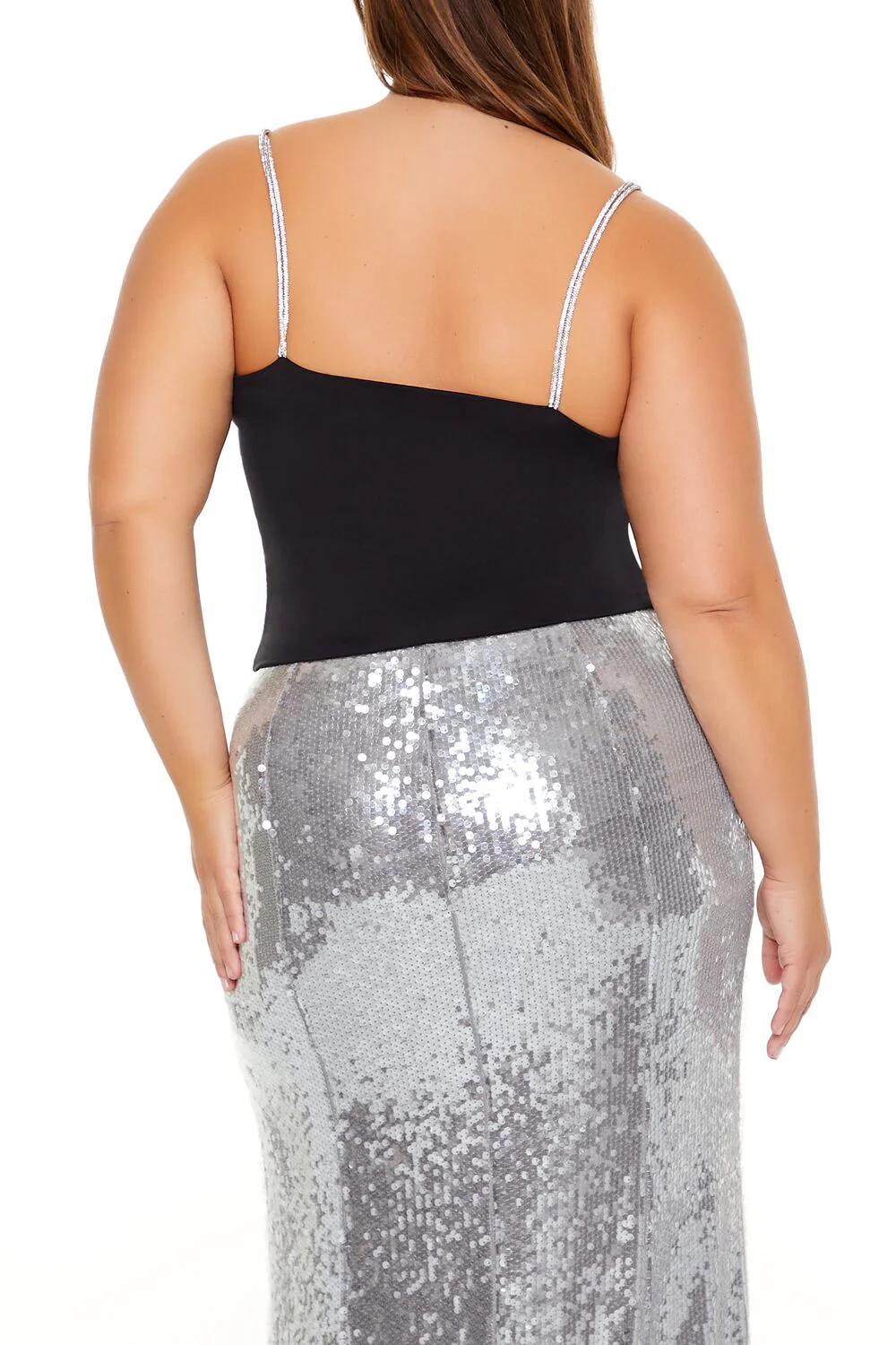 Plus Size Rhinestone-Strap Cami - Image 5