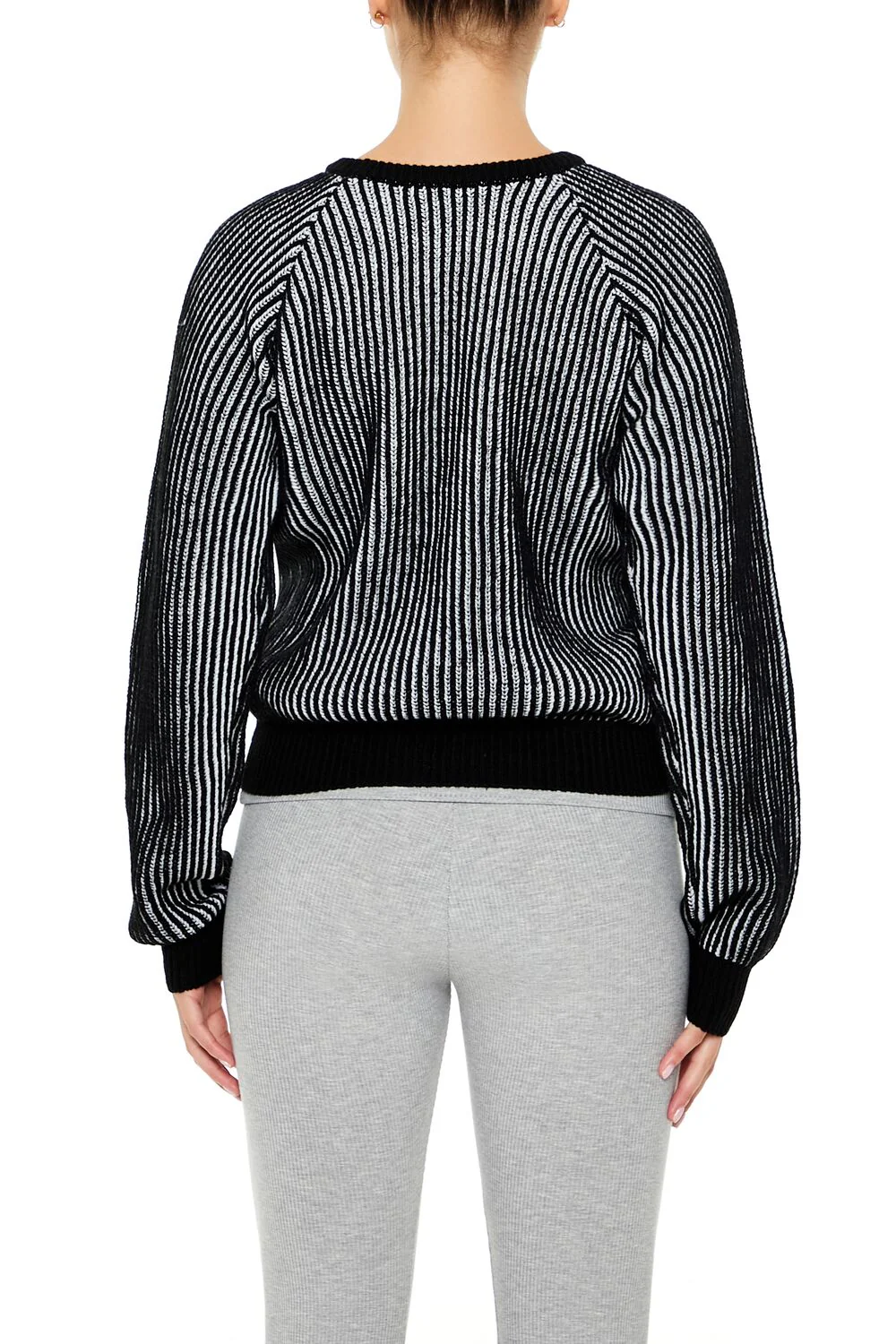 Striped Ribbed Knit Sweater - Image 5