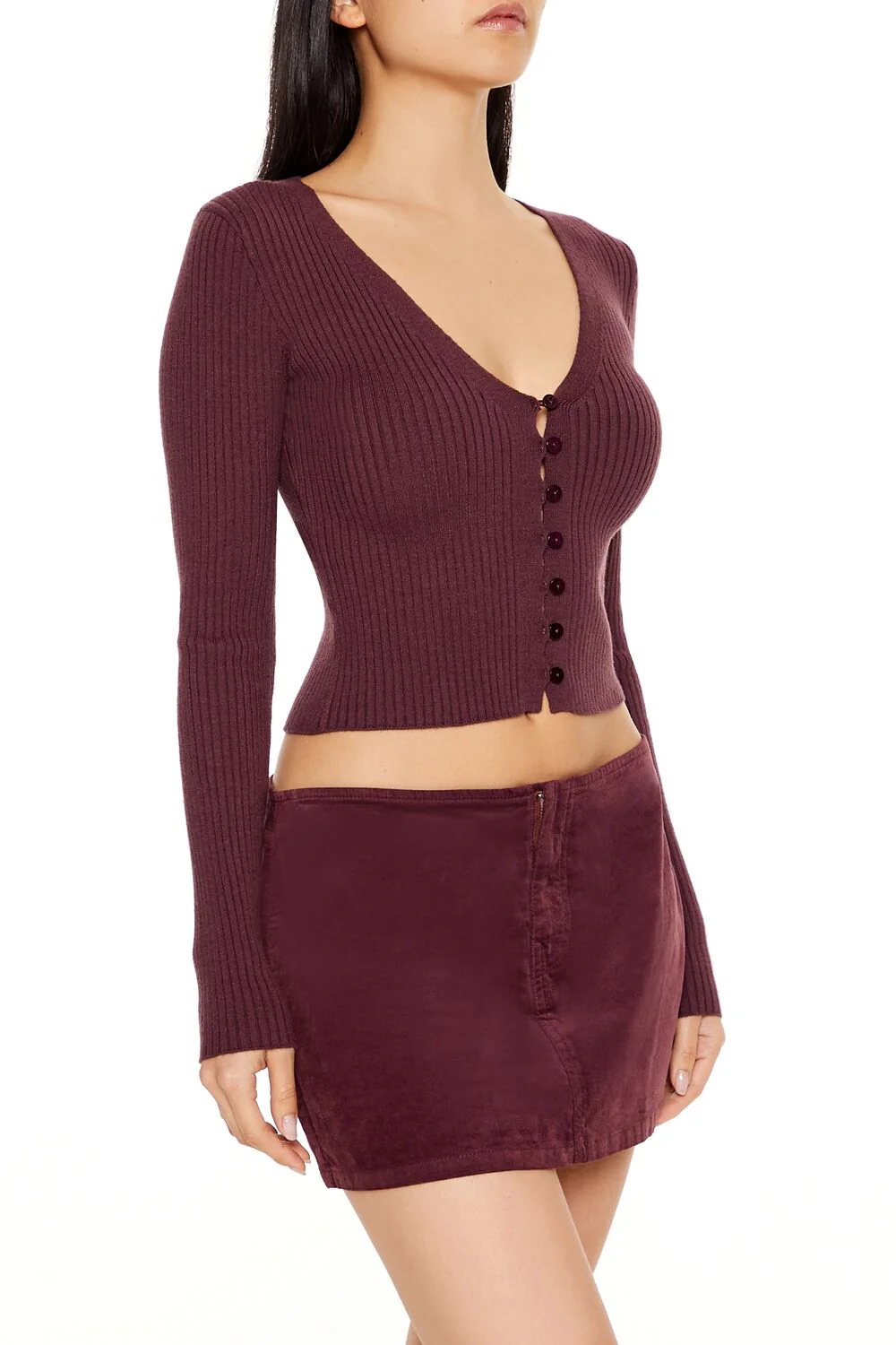 Cropped Cardigan Sweater - Image 14