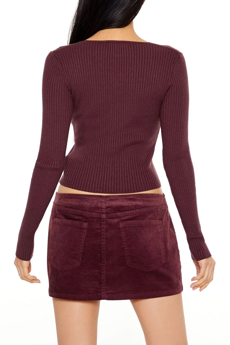 Cropped Cardigan Sweater - Image 15