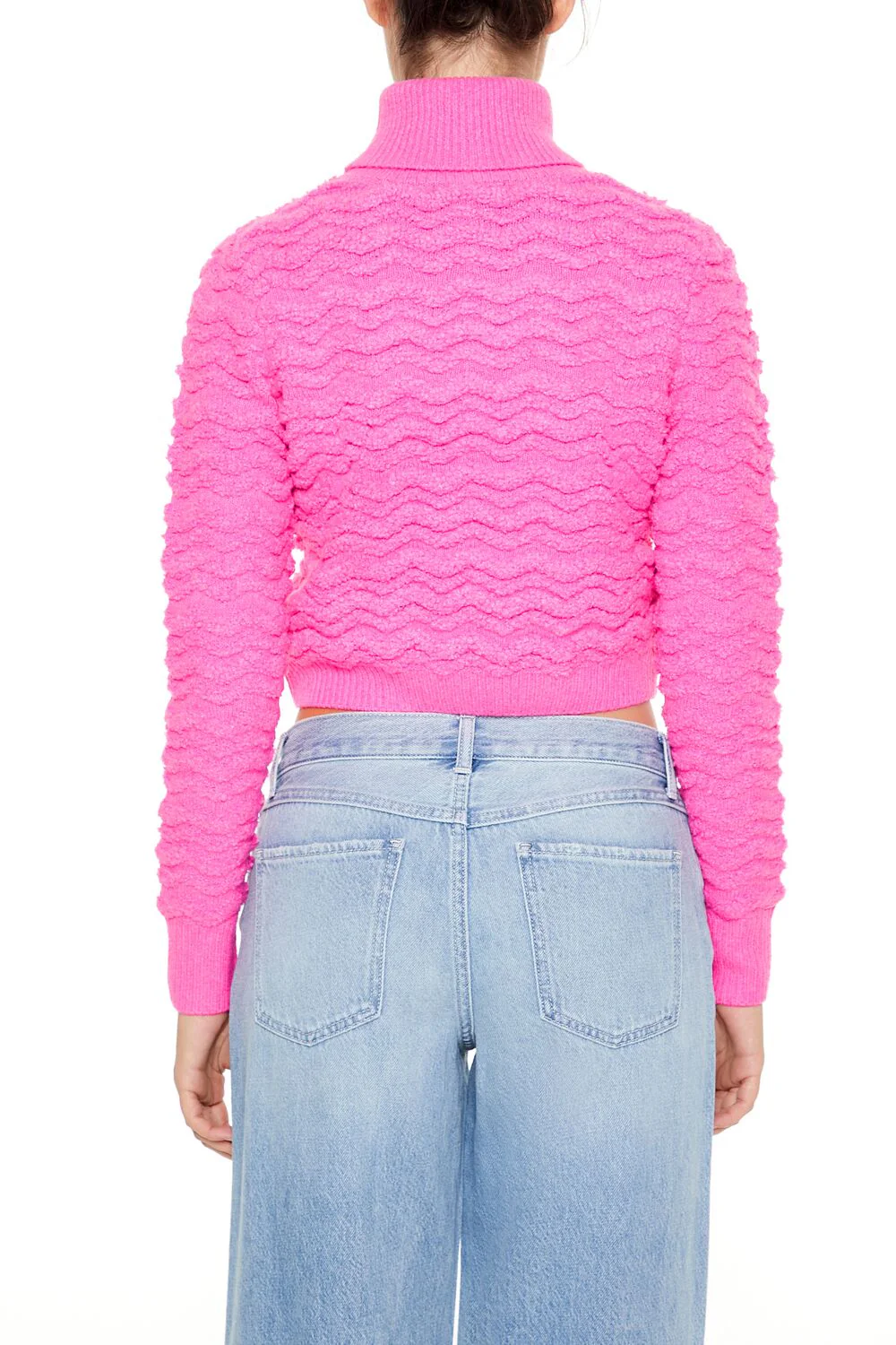 Turtleneck Cropped Sweater - Image 10