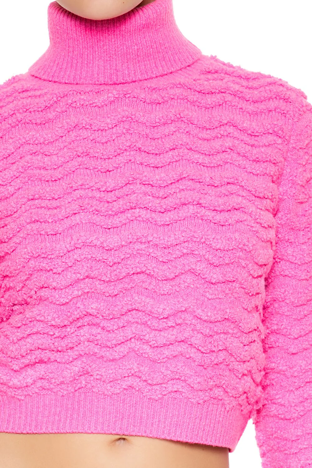Turtleneck Cropped Sweater - Image 8