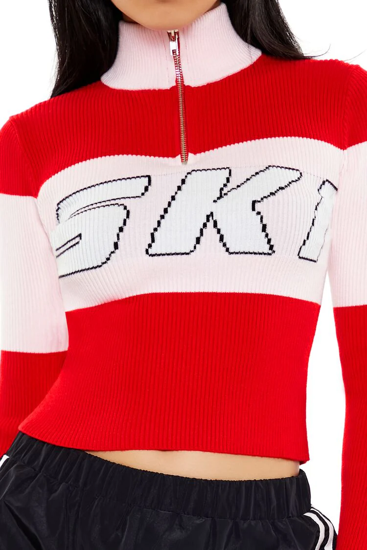 Colorblock Ski Half-Zip Sweater - Image 3