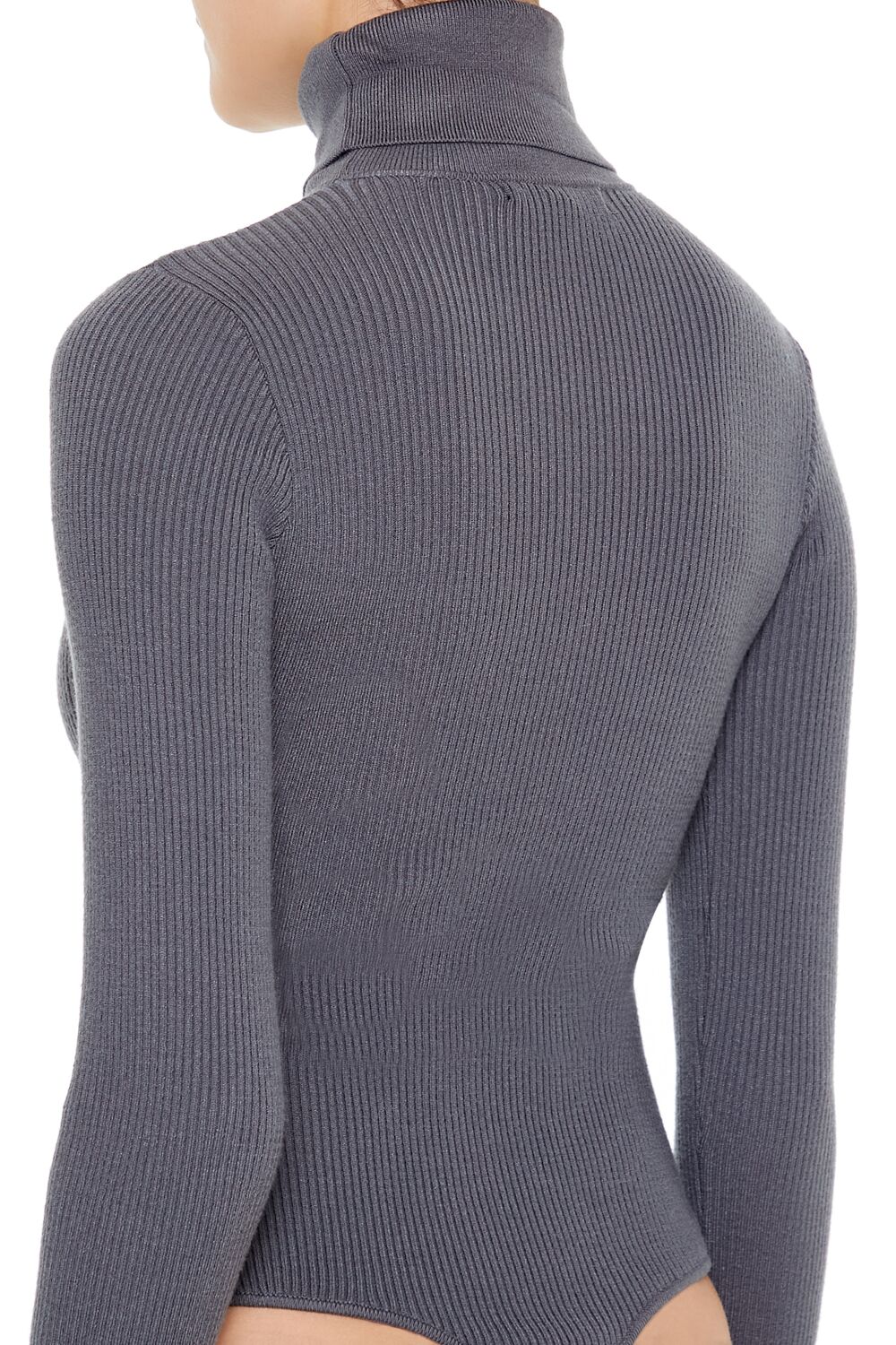 Sweater-Knit Turtleneck Bodysuit - Image 10