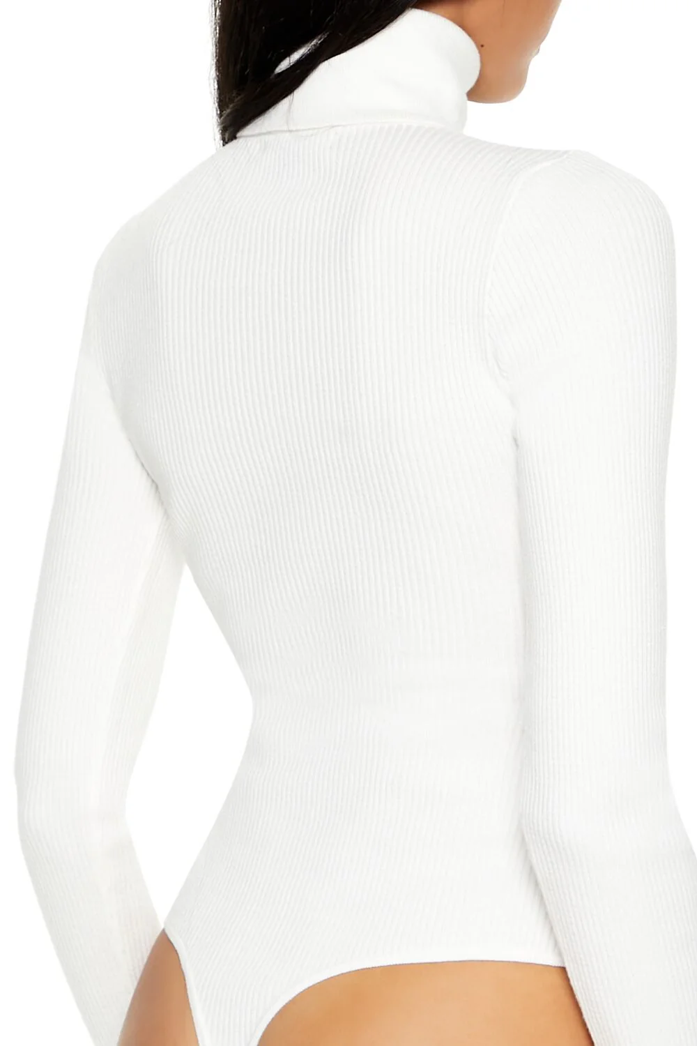 Sweater-Knit Turtleneck Bodysuit - Image 5