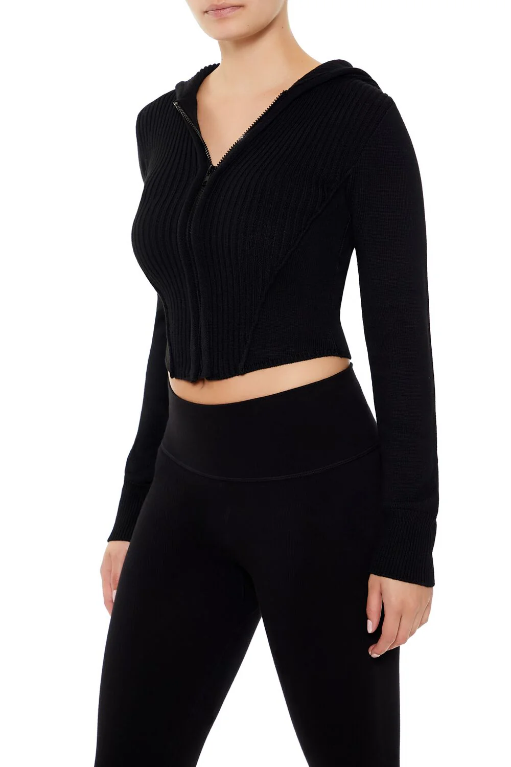 Hooded Zip-Up Sweater - Image 4