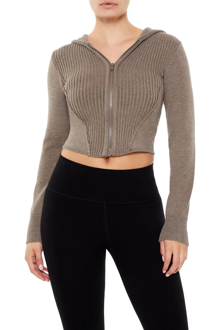 Hooded Zip-Up Sweater - Image 6