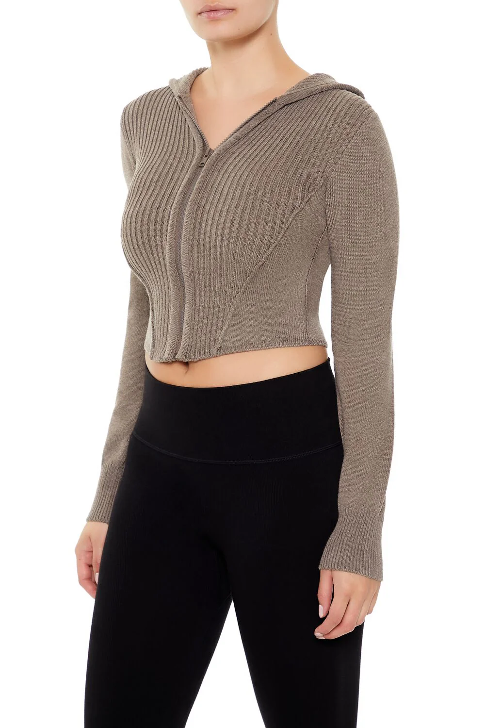 Hooded Zip-Up Sweater - Image 9
