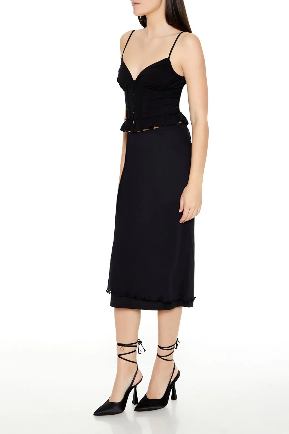 Mesh Midi Column Skirt - Image 3