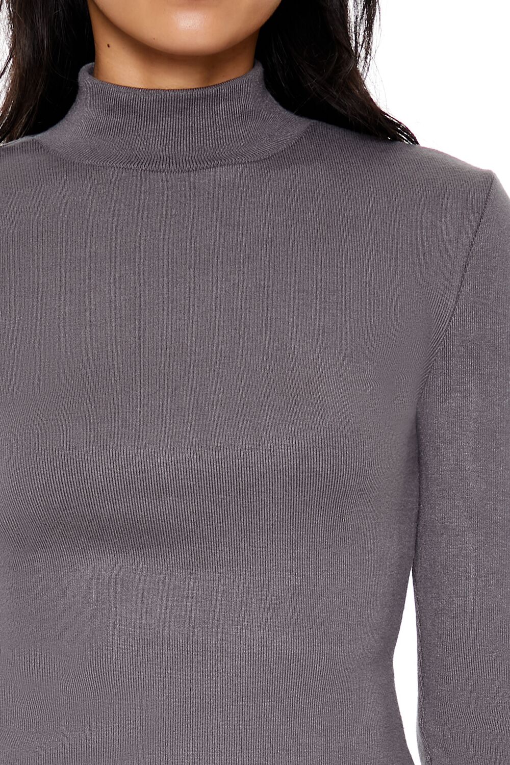 Cropped Mock Neck Top - Image 3