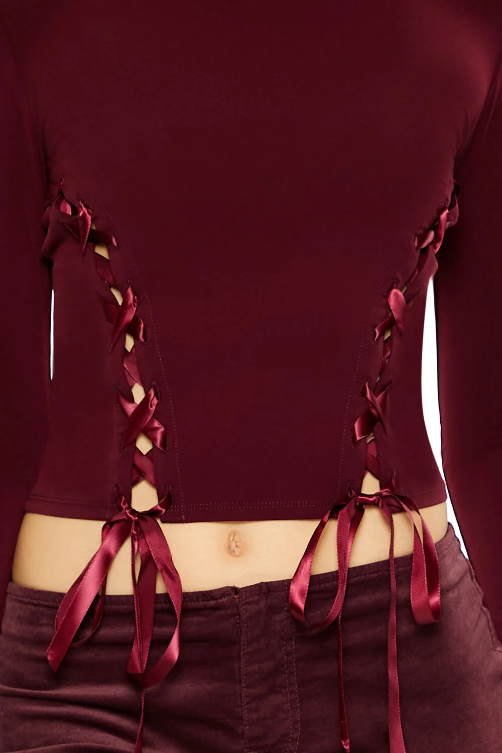 Lace-Up Crop Top - Image 8
