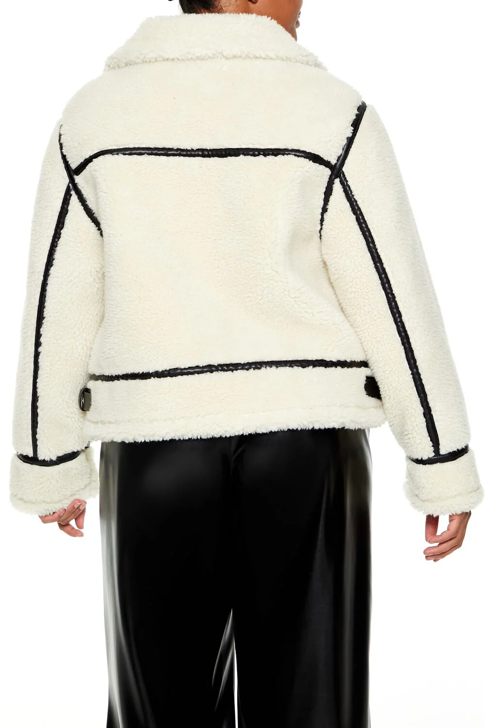 Plus Size Faux Shearling Jacket - Image 5