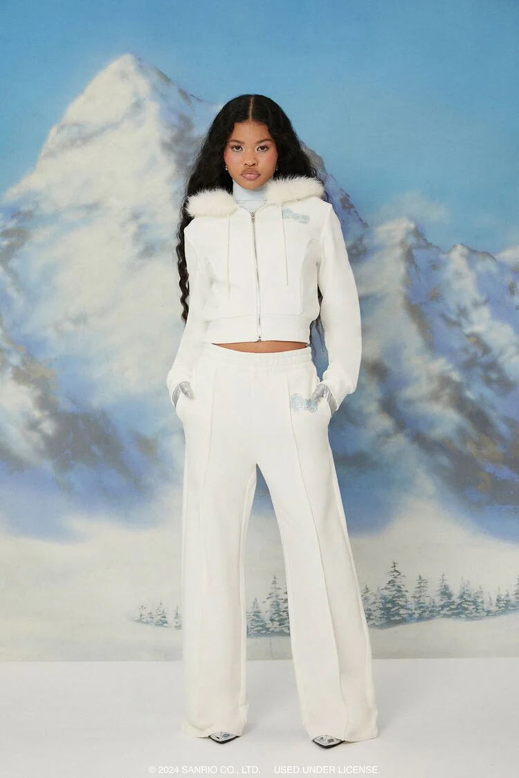 Hello Kitty Faux Fur Zip-Up Hoodie - Image 2