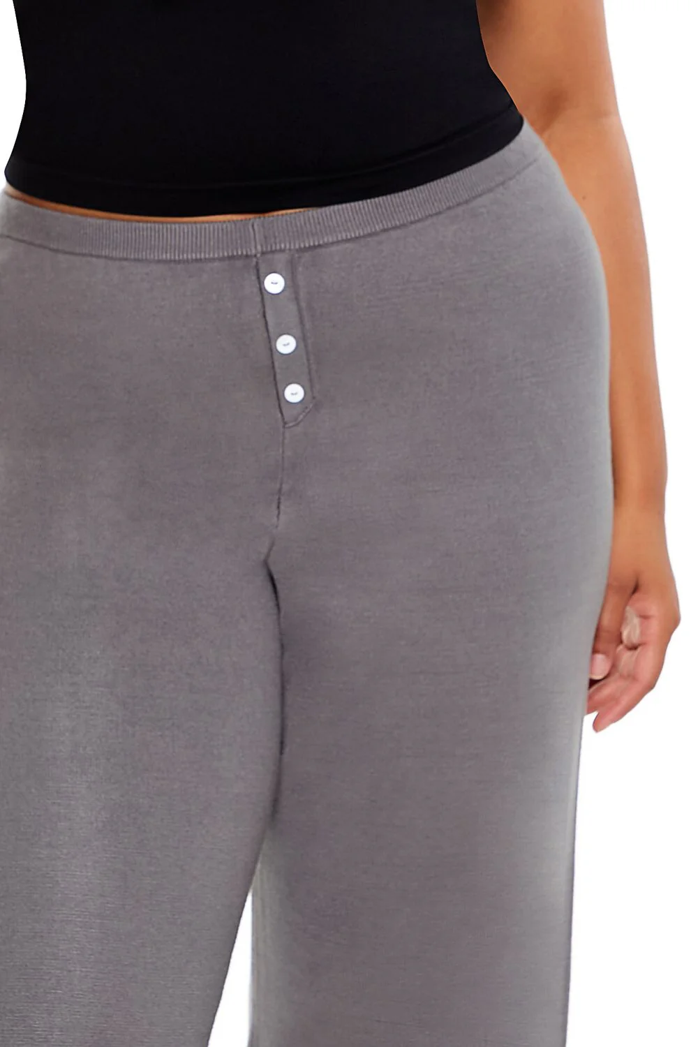 Plus Size Sweater-Knit Wide Pants - Image 10