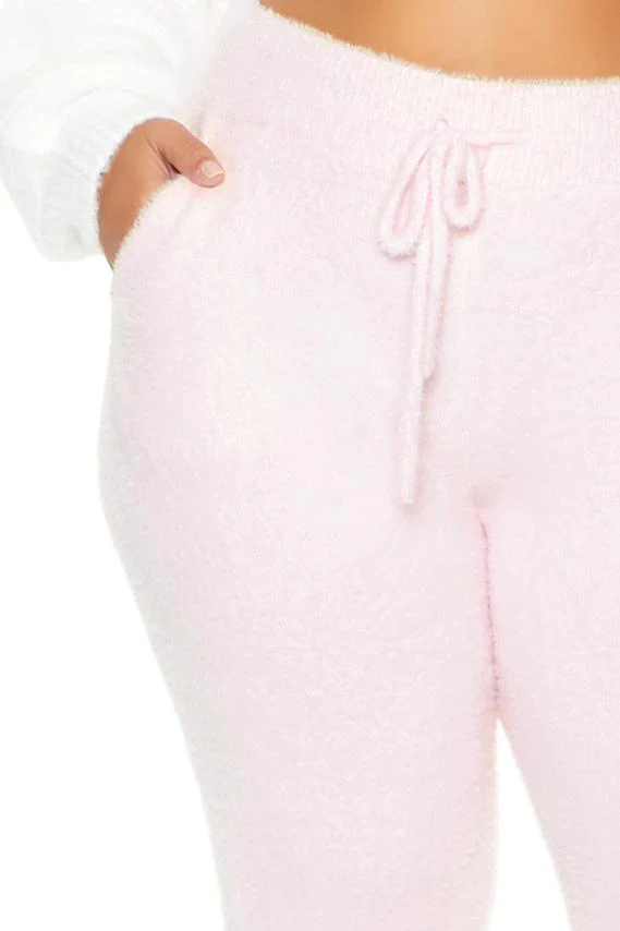 Plus Size Fuzzy Sweater-Knit Joggers - Image 15