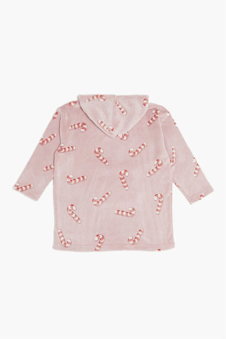 Girls Candy Cane Pajama Dress (Kids) - Image 2