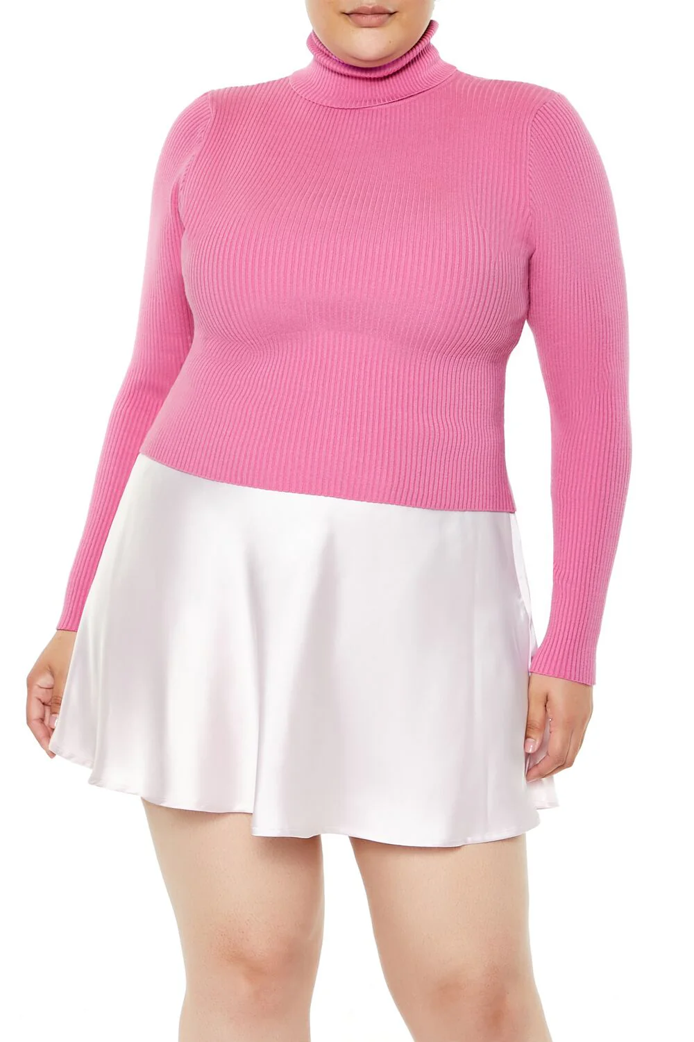 Plus Size Ribbed Turtleneck Sweater - Image 6