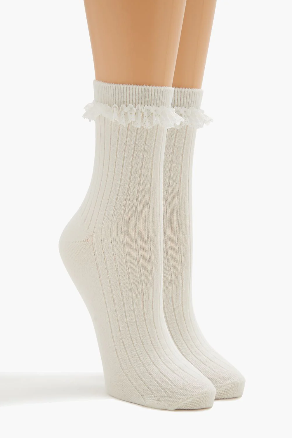 Lace-Trim Crew Socks - Image 4