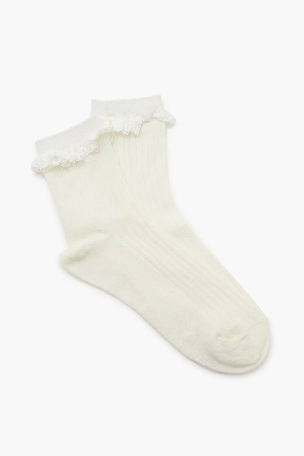 Lace-Trim Crew Socks - Image 5