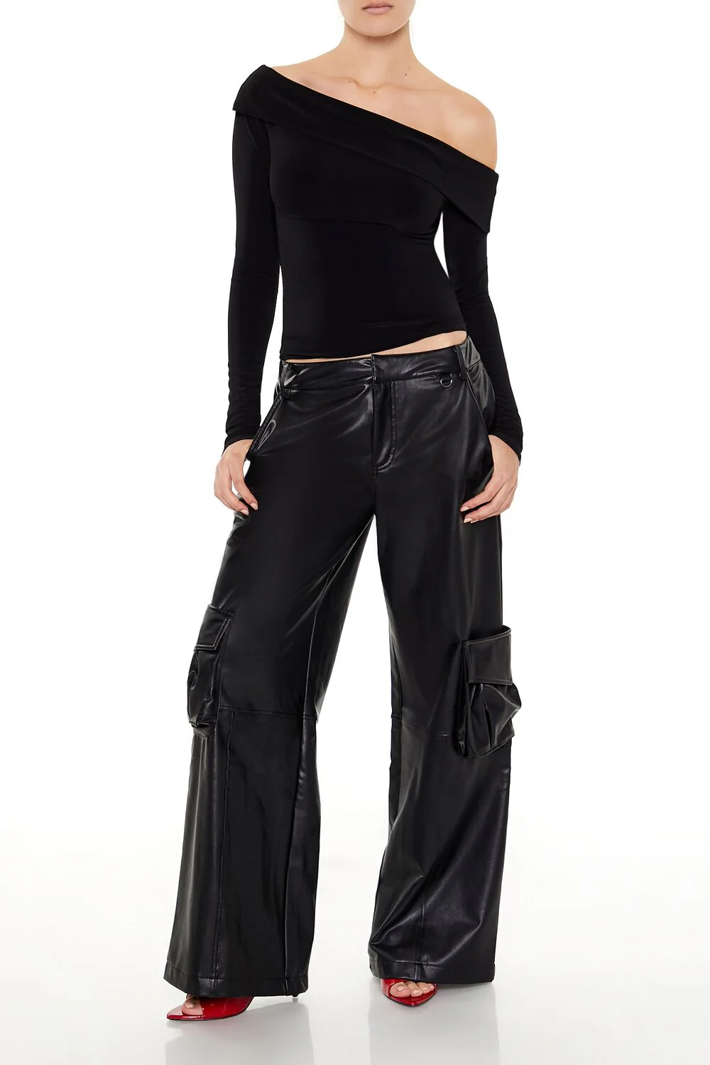 Foldover Off-the-Shoulder Top - Image 2