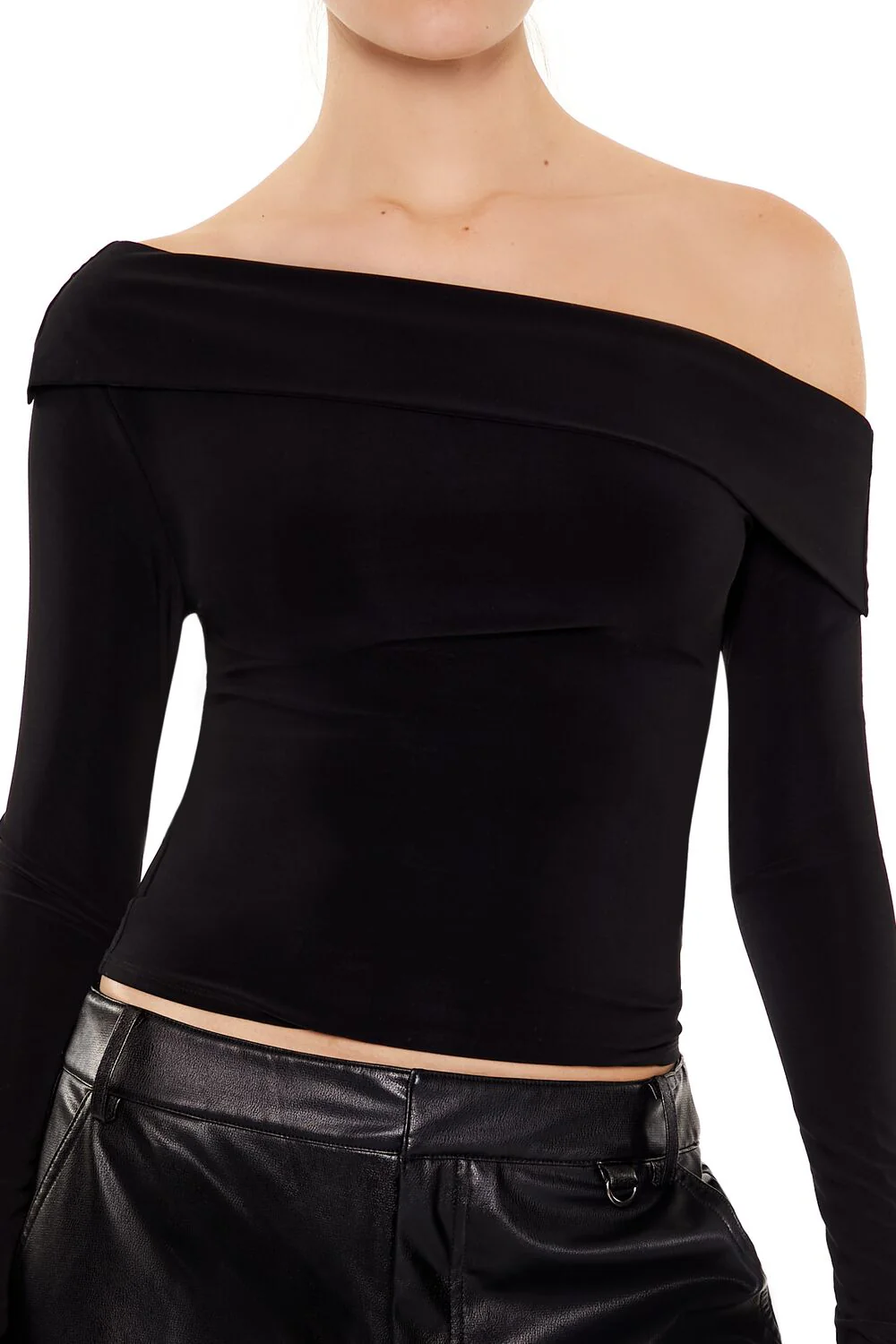 Foldover Off-the-Shoulder Top - Image 3
