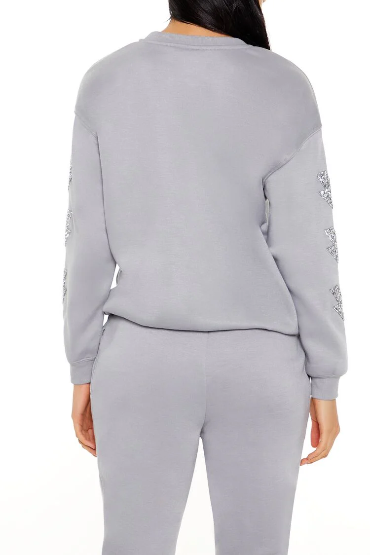 Glitter Lightning Bolt Pullover - Image 5