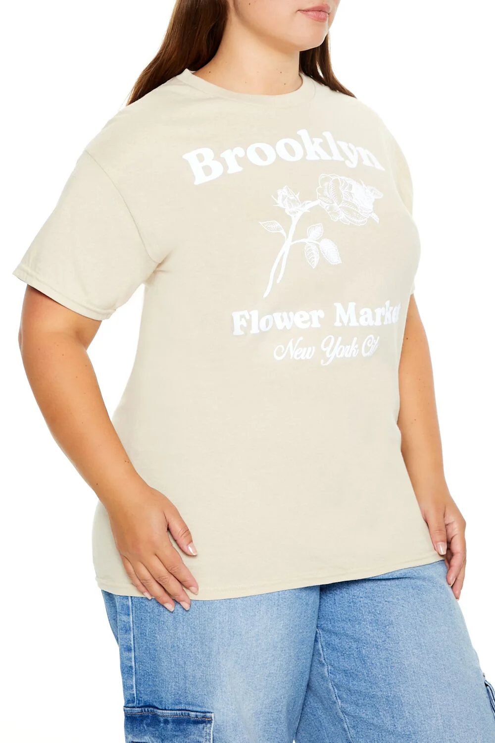 Plus Size Brooklyn Flower Market Tee - Image 4