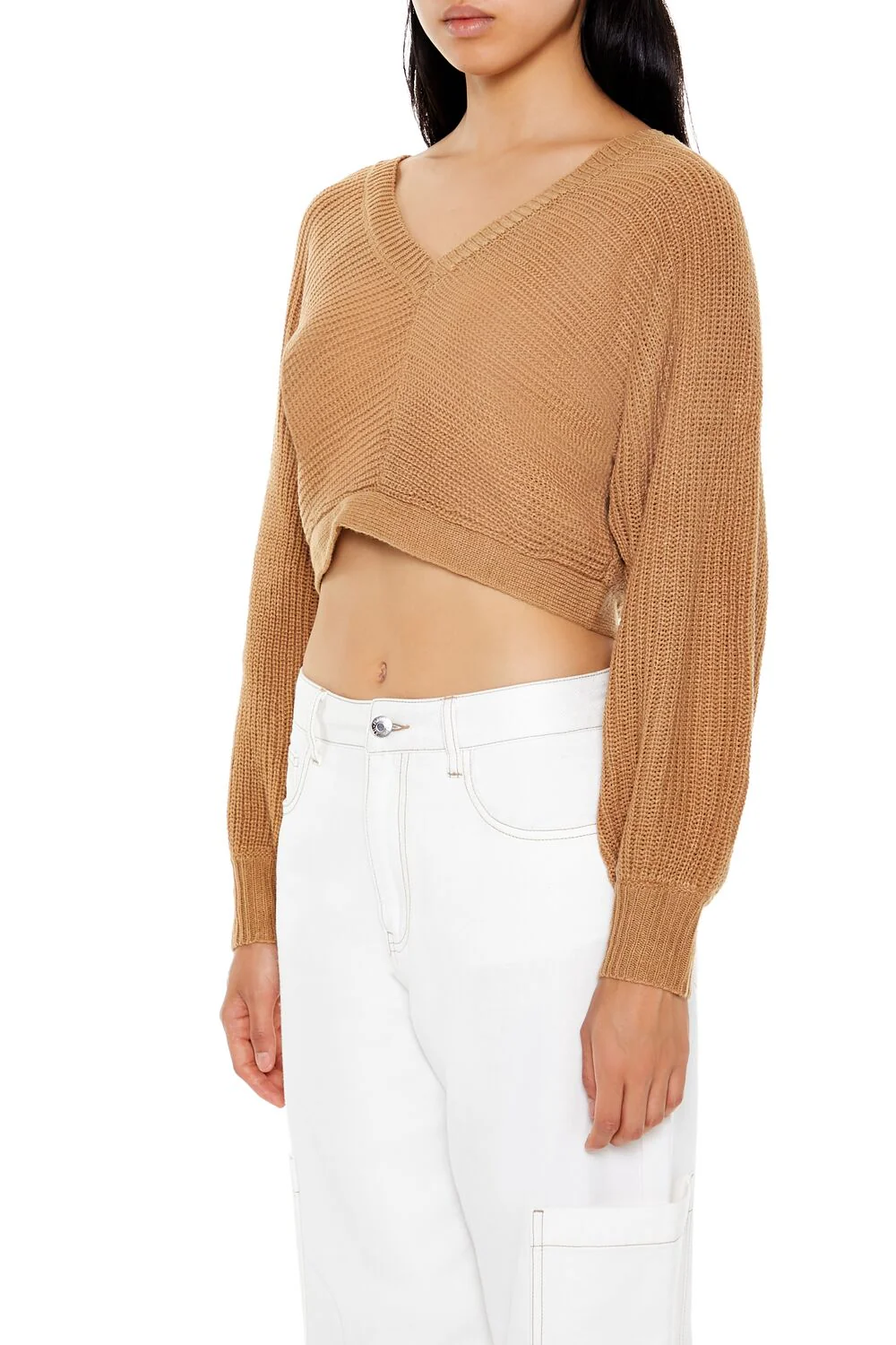 Open-Back Cropped Sweater - Image 10
