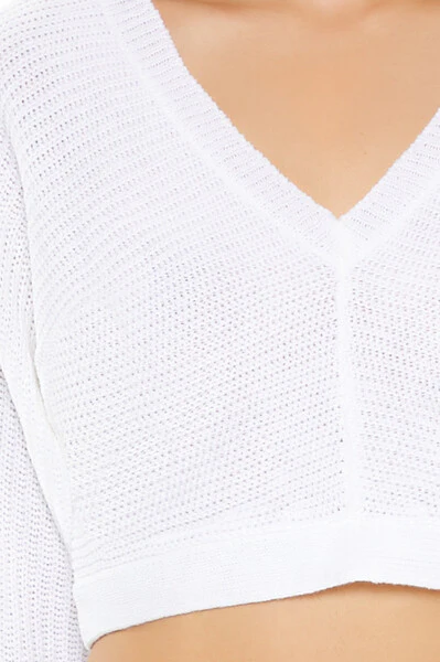 Open-Back Cropped Sweater - Image 4